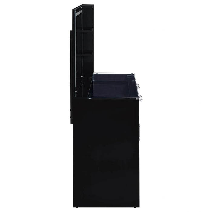 Flora Makeup Vanity Table with LED Mirror and Stool