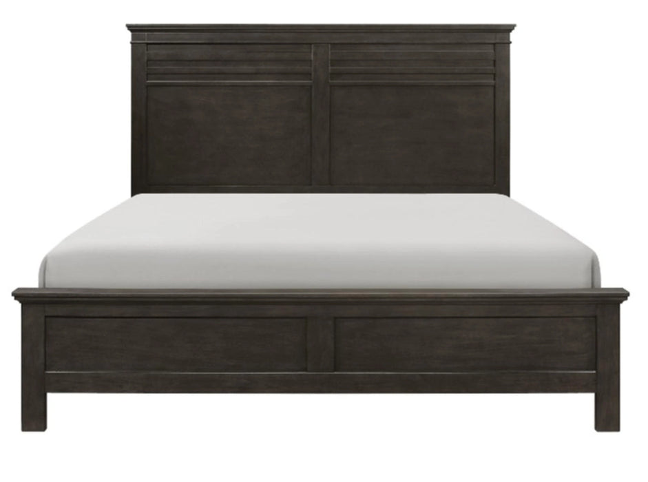 Blaire Farm King Panel Bed in Saddle Brown Wood 1675K-1EK*